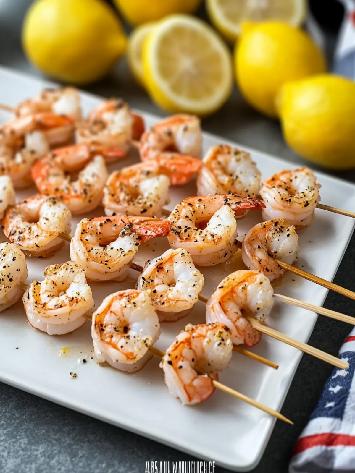 Celebrate Summer with 4th of July Lemon Pepper Shrimp Skewers 2 4th of July Lemon Pepper Shrimp Skewers