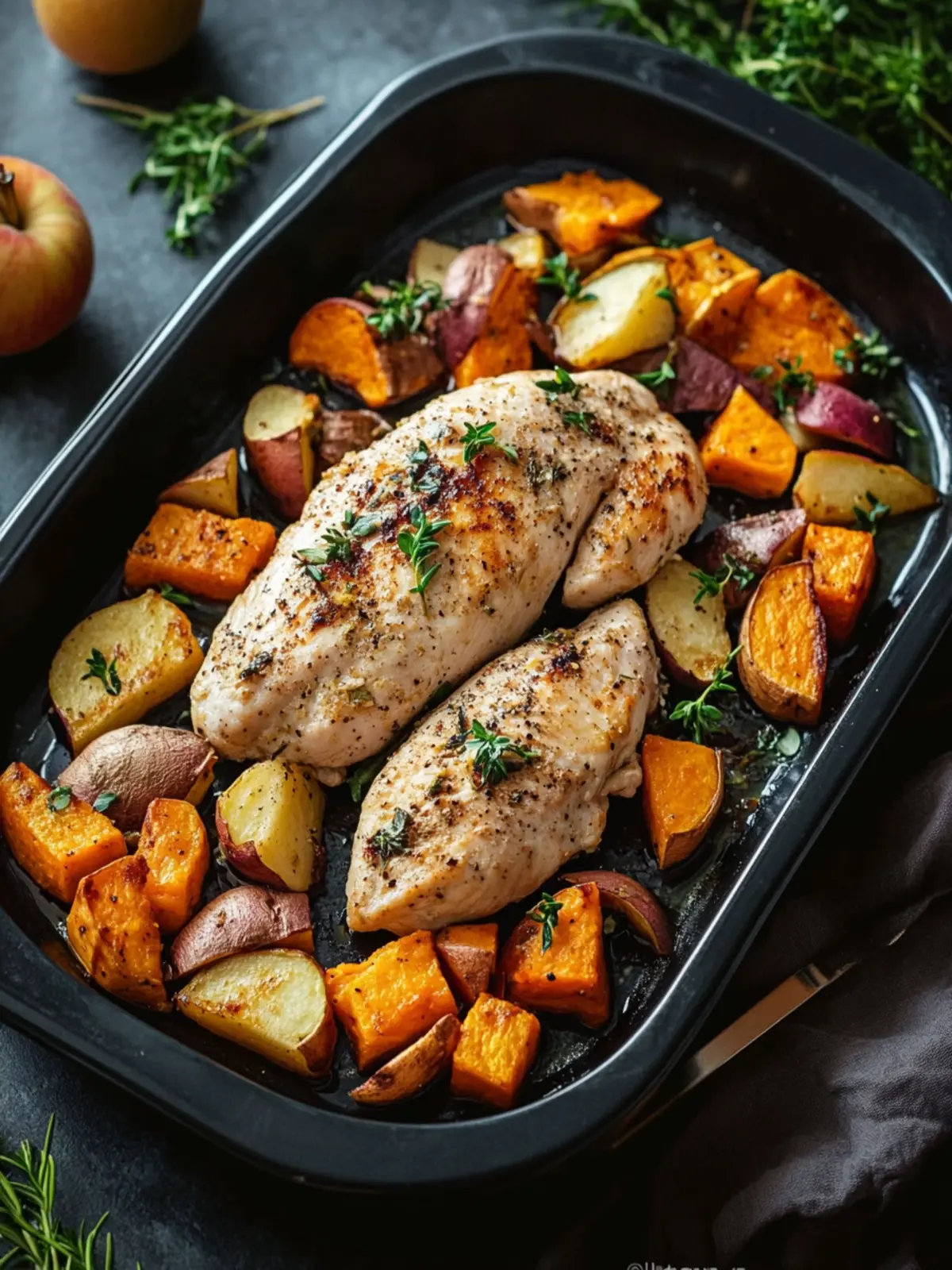 High Protein Chicken with Sweet Potatoes and Apples Delight 2 High Protein Chicken with Sweet Potatoes and Apples