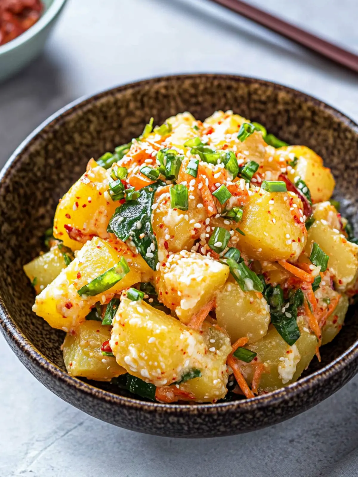 Korean Potato Salad Gamja Salad That's Irresistibly Creamy 2 Korean Potato Salad (Gamja Salad)