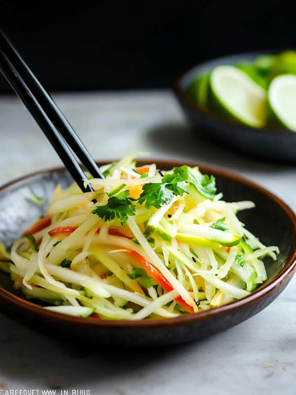 Zesty Asian Pear Slaw with Ginger and Lime You’ll Love 2 Asian Pear Slaw with Ginger and Lime