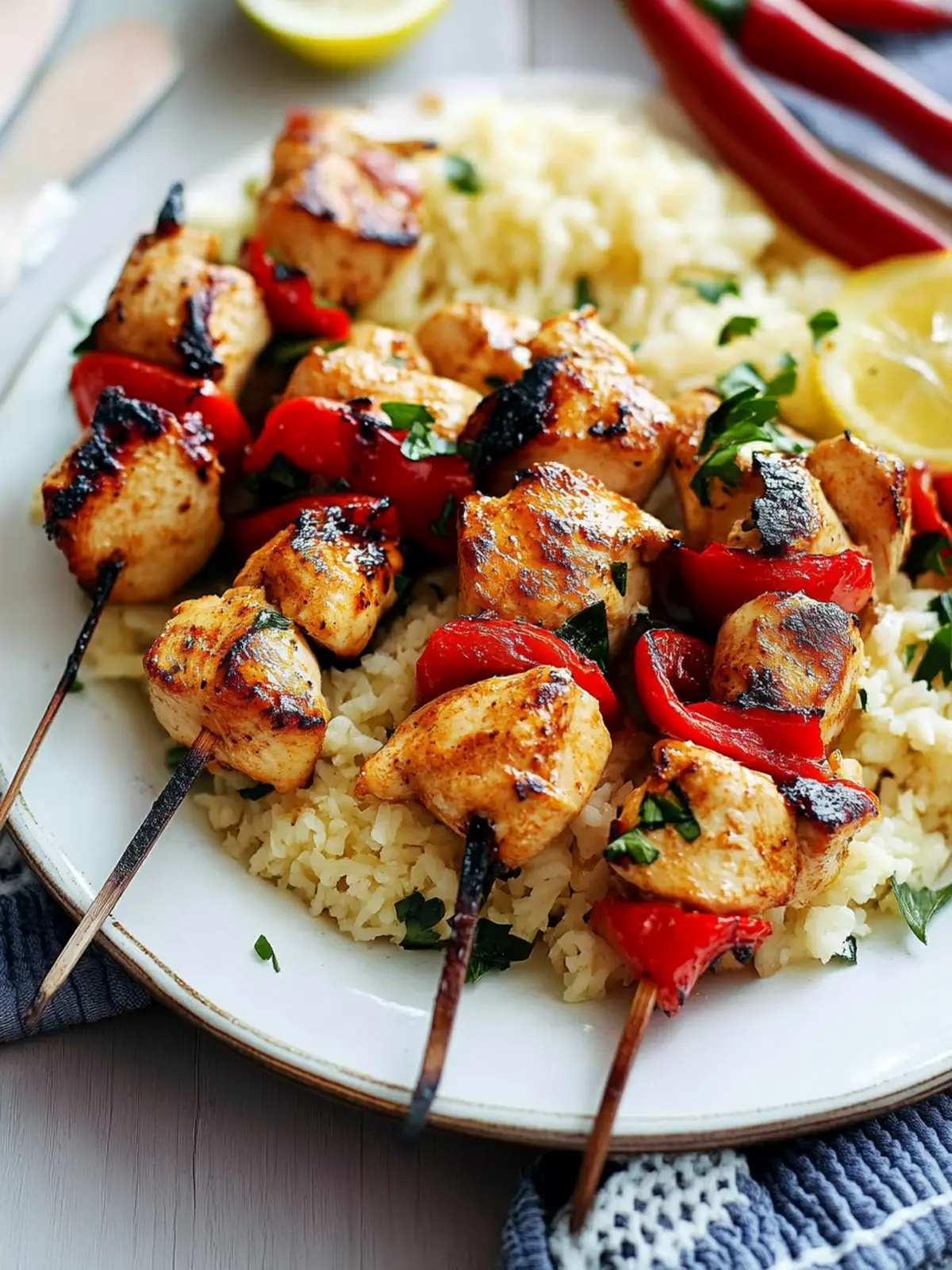 Yogurt-Marinated Chicken Kebabs for a Tasty Cardiac Diet 4 cardiac diet recipes Yogurt-Marinated Chicken Kebabs
