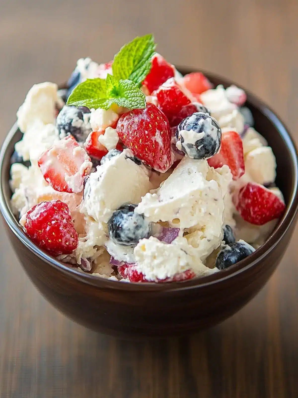 Indulge in 4th of July Cheesecake Salad Bliss 2 4th of July Cheesecake Salad