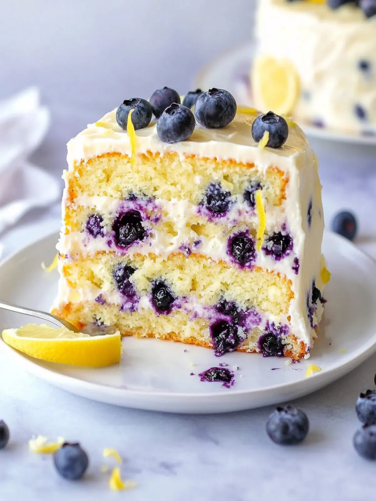 Delicious Lemon Blueberry Cake That's Pure Comfort Food 3 Lemon Blueberry Cake