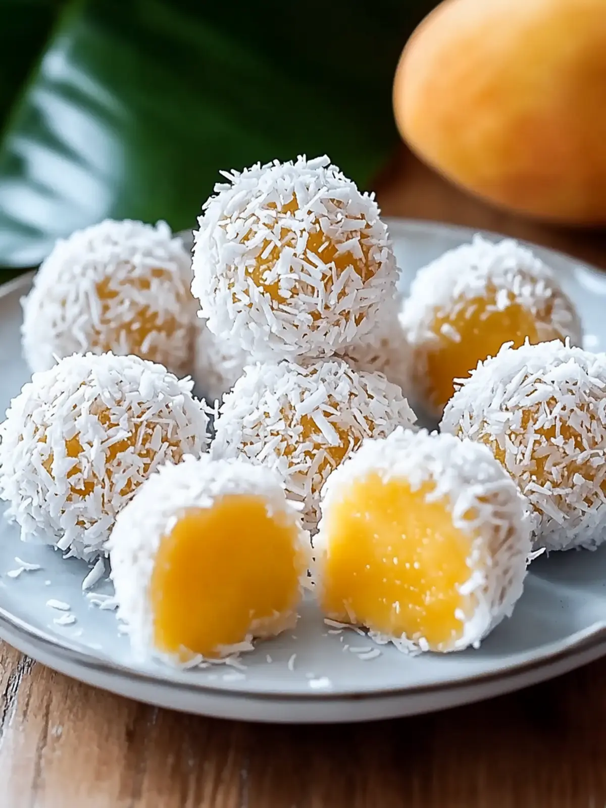 Coconut Mango Bliss Balls: Tropical Snacks You'll Love 3 Coconut Mango Bliss Balls