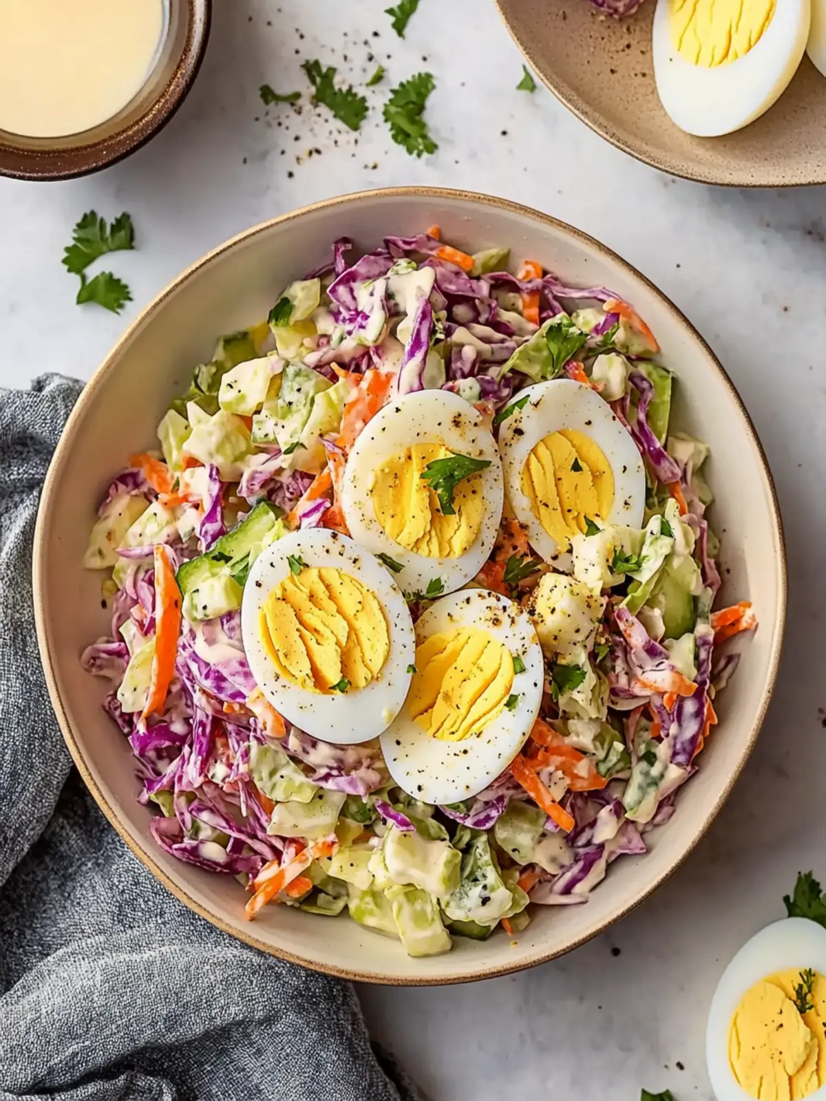 Hearty Coleslaw Egg Salad: A Delicious Twist on Tradition 4 Hearty Coleslaw Egg Salad