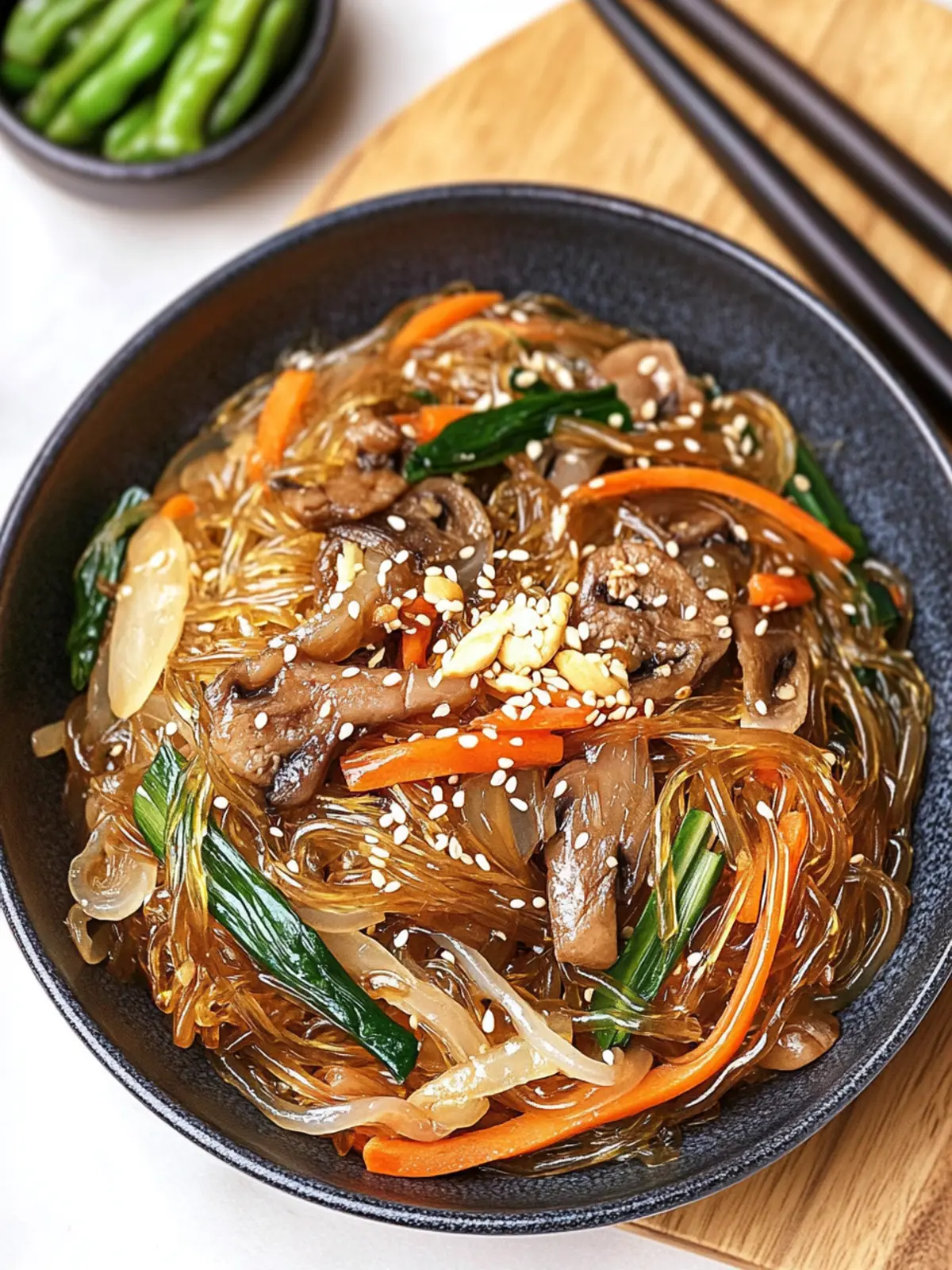 Irresistible Japchae: Master Korean Glass Noodle Stir Fry! 4 Japchae (Korean Glass Noodle Stir Fry)