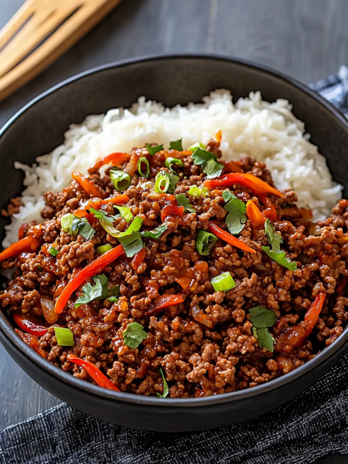 High Protein Spicy Sticky Ground Beef for Quick Dinner Magic 4 High Protein Spicy Sticky Ground Beef