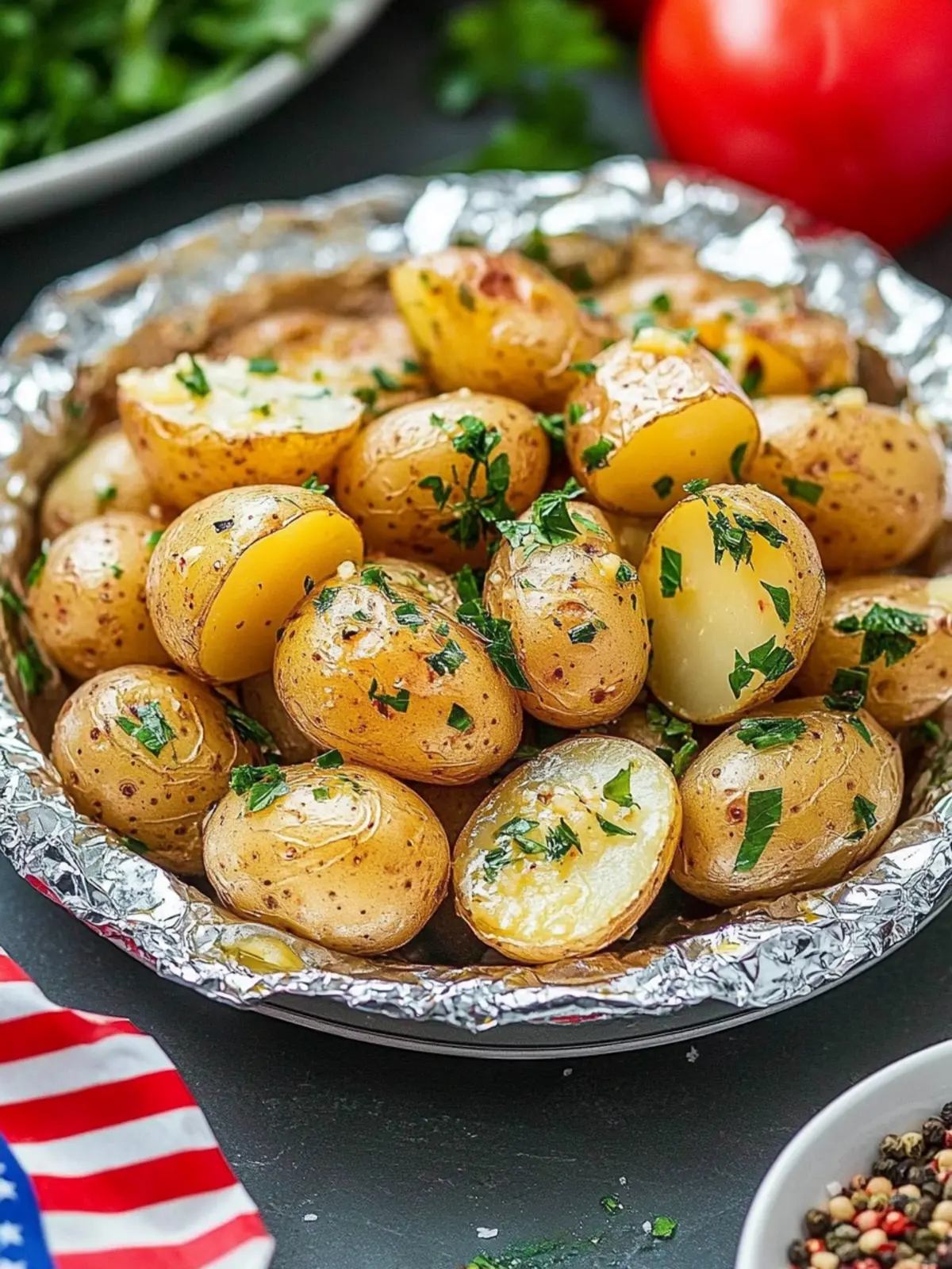4th of July Garlic Butter Foil Packet Potatoes Everyone Will Love 5 4th of July Garlic Butter Foil Packet Potatoes