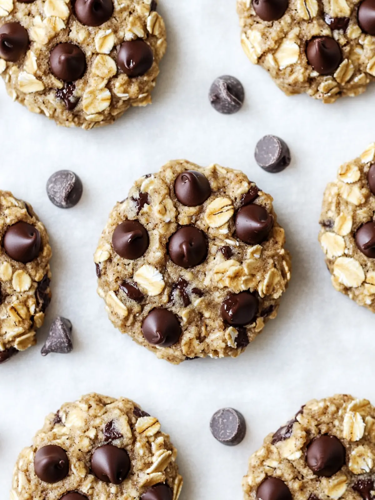Delicious 3-Ingredient Banana Oatmeal Cookies with Chocolate Chips 4 3-Ingredient Banana Oatmeal Cookies (with chocolate chips!)