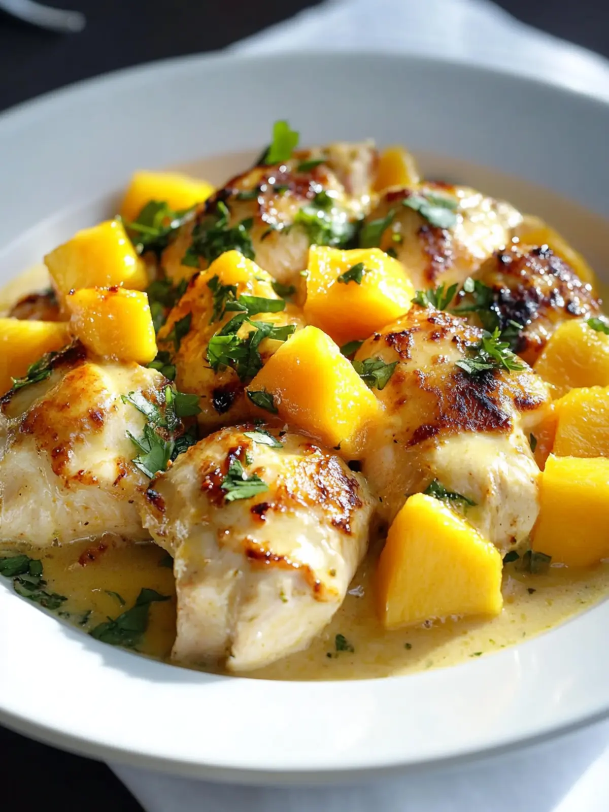 Delicious Tropical Mango Coconut Chicken for a Flavor Escape 3 Tropical Mango Coconut Chicken