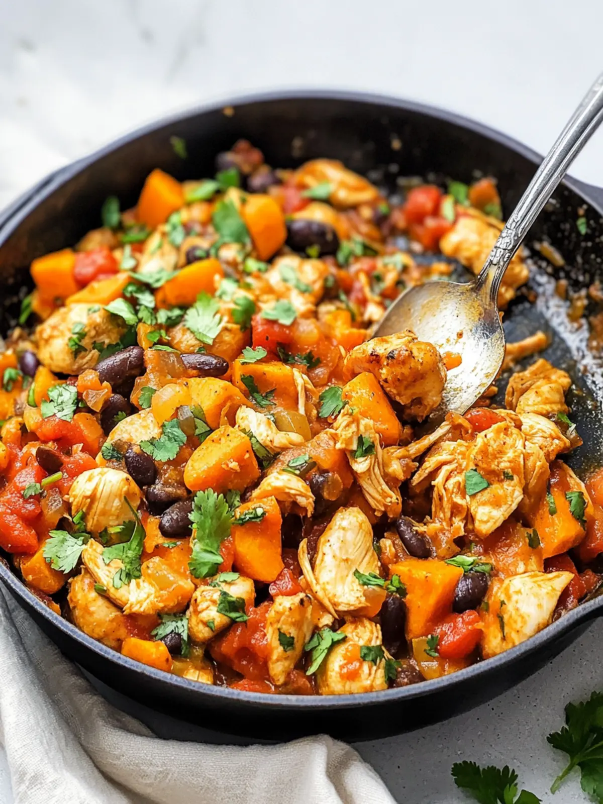 High Protein Mexican Chicken and Sweet Potato Skillet Delight 2 High Protein Mexican Chicken and Sweet Potato Skillet