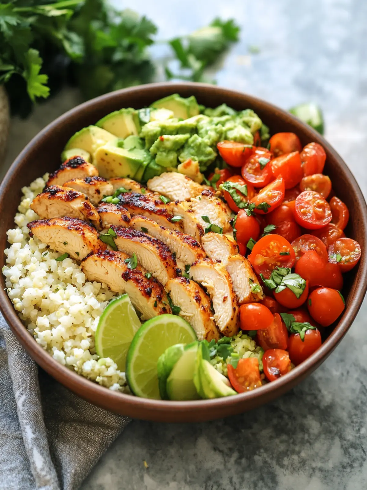 Diabetic Dinner Cauliflower Rice Chicken Power Bowl Delight 5 Diabetic Dinner Cauliflower Rice Chicken Power Bowl