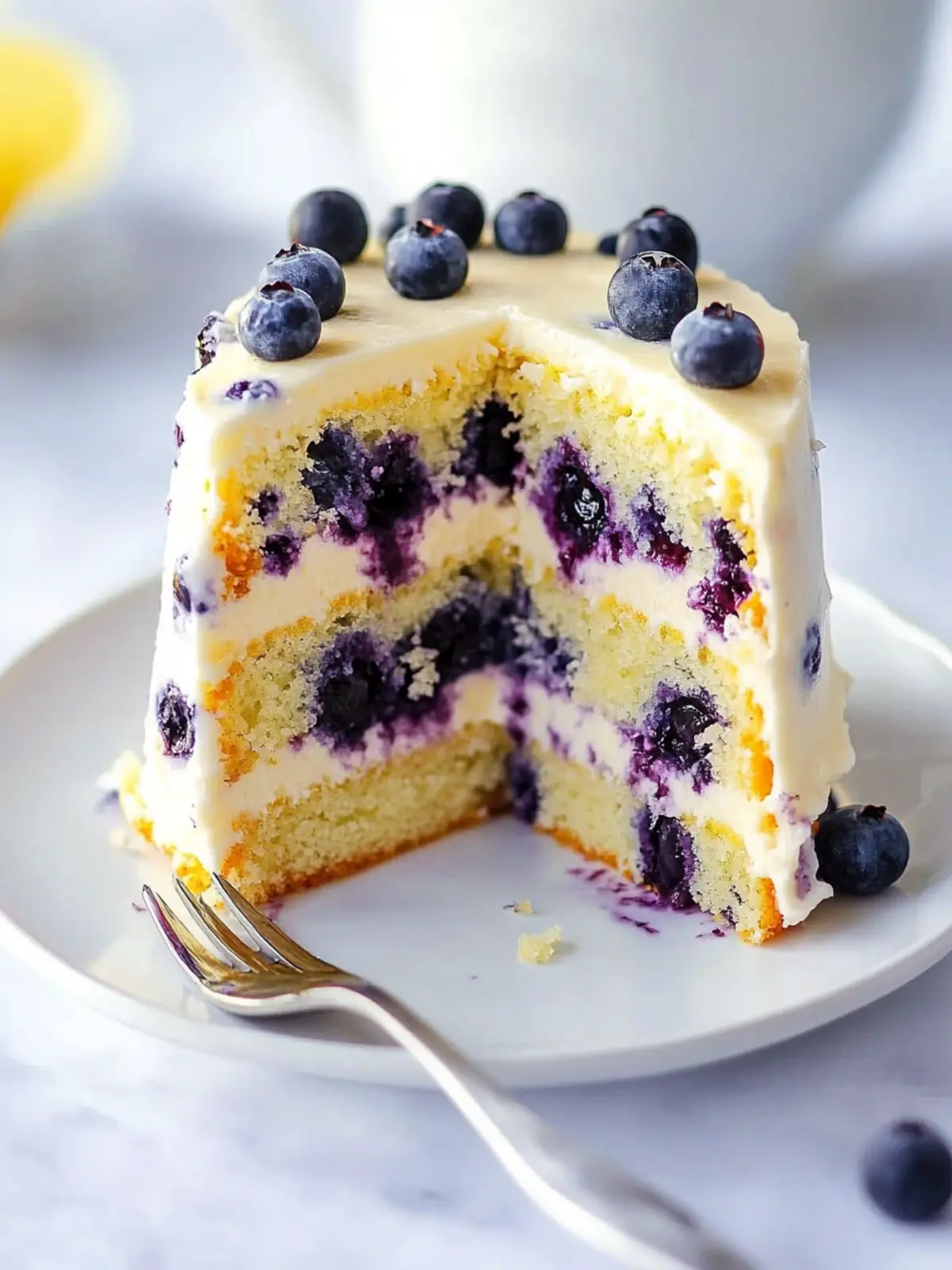 Delicious Lemon Blueberry Cake That's Pure Comfort Food 2 Lemon Blueberry Cake