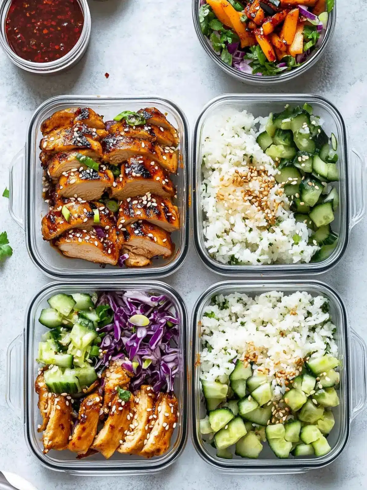 High Protein Korean Chicken Meal Prep Bowls for Busy Days 2 High Protien Korean Chicken Meal Prep Bowls