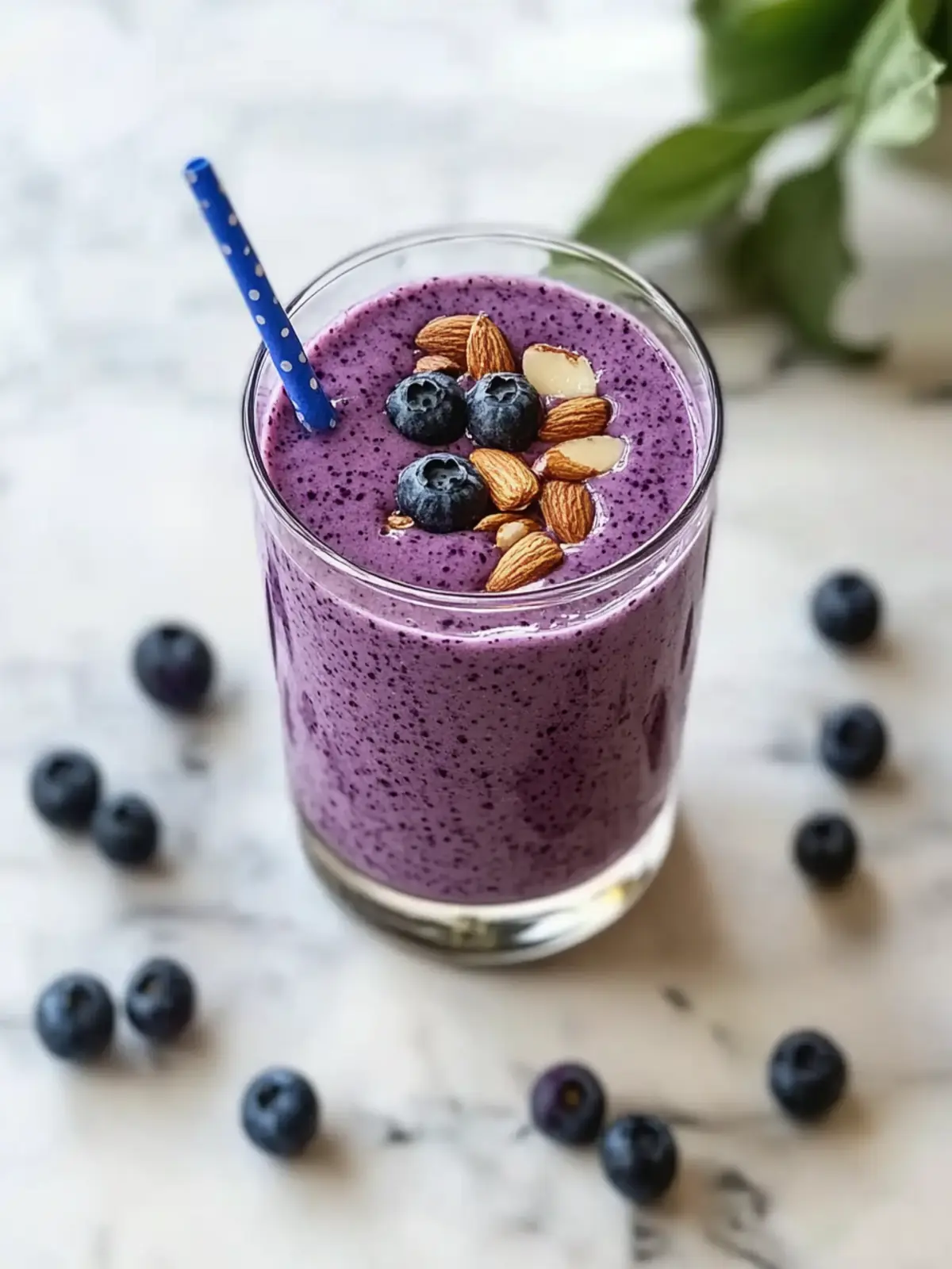 Revitalize Your Day with a Blueberry Almond Gut Health Smoothie 5 Gut Health Smoothies Blueberry Almond Smoothie