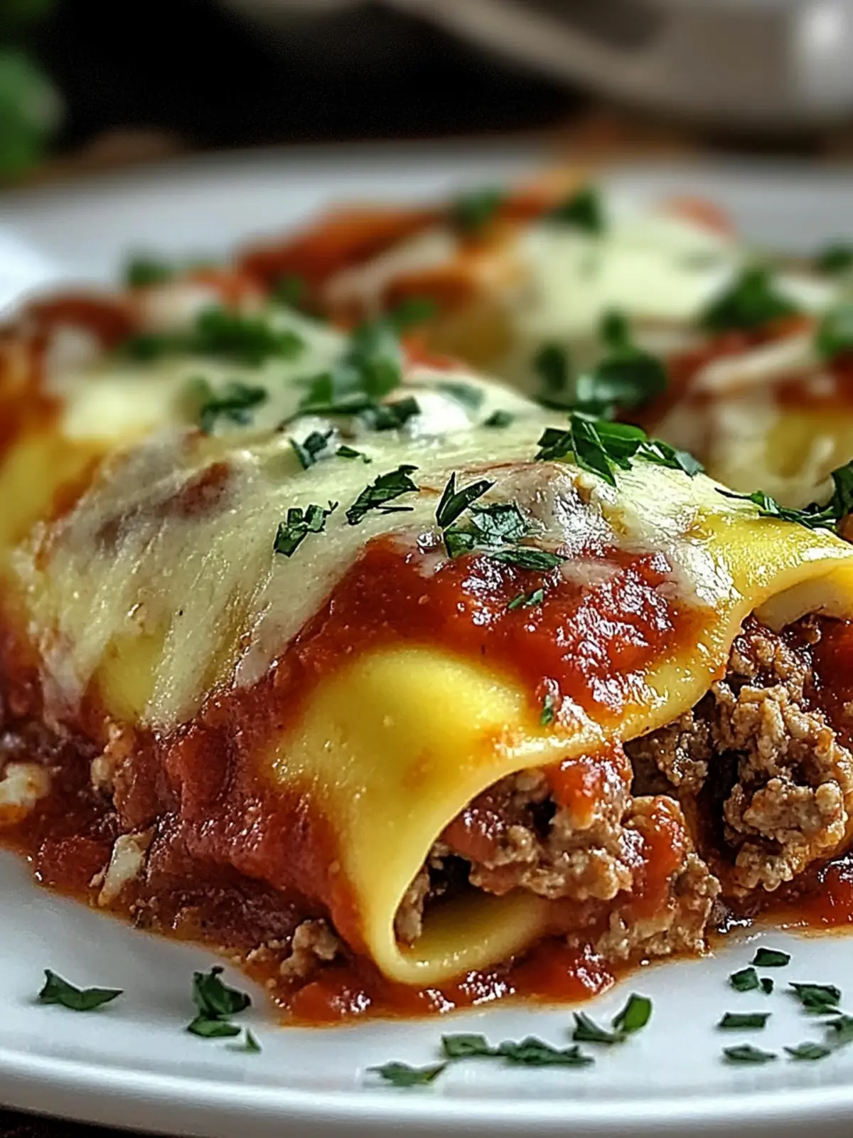 Mouthwatering Stuffed Manicotti with Meat Sauce Delight 2 Stuffed Manicotti with Meat Sauce