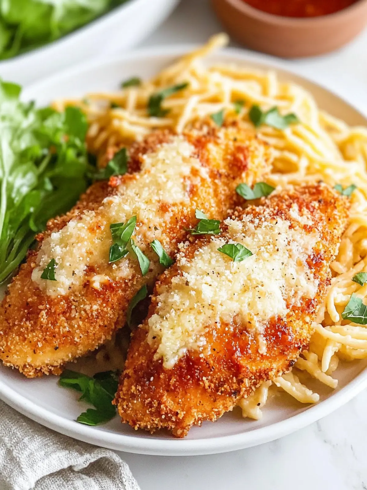 Crispy Air Fryer Parmesan Chicken in Just 13 Minutes! 4 Air Fryer Parmesan Chicken