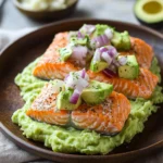 Delicious High Protein Baked Salmon with Creamy Avocado Mash 7 High Protein Baked Salmon with Avocado Mash