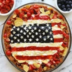 Ultimate 4th of July American Flag Taco Dip to Impress Guests 9 4th of July American Flag Taco Dip