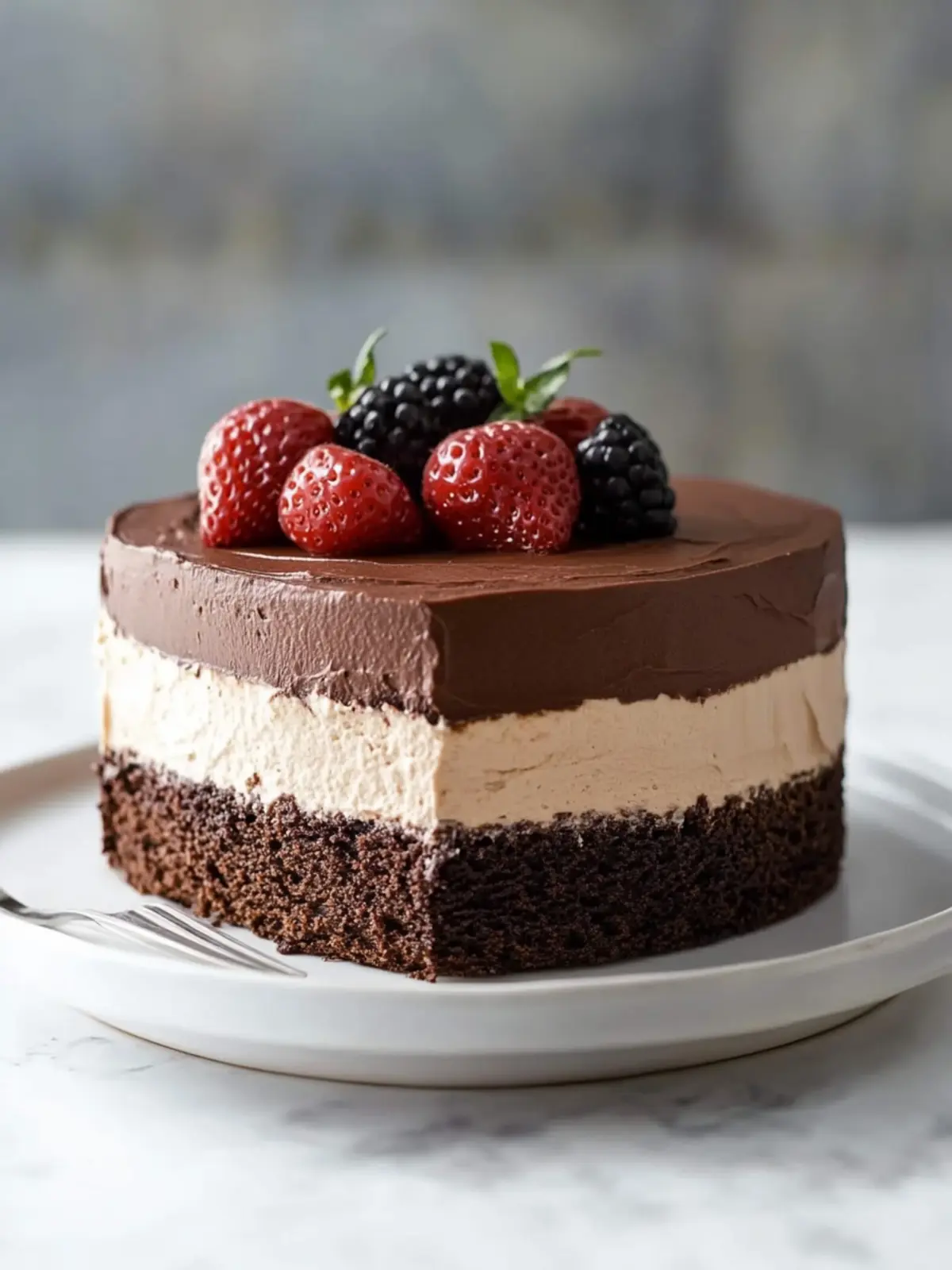 Indulge in Triple Chocolate Mousse Cake Bliss Tonight 4 Triple Chocolate Mousse Cake