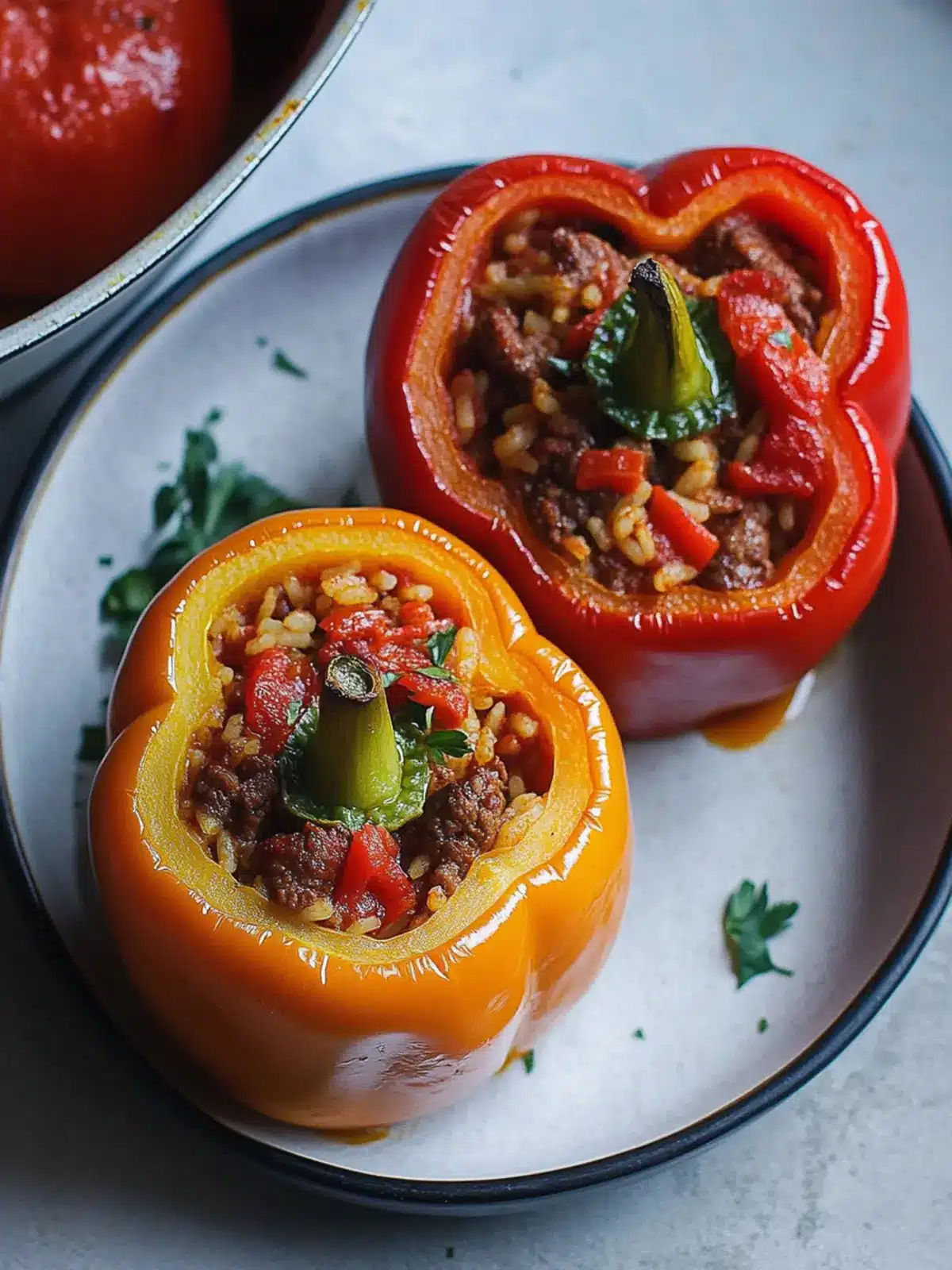Savor Every Bite of Beef and Rice Stuffed Bell Peppers 5 Beef and Rice Stuffed Bell Peppers