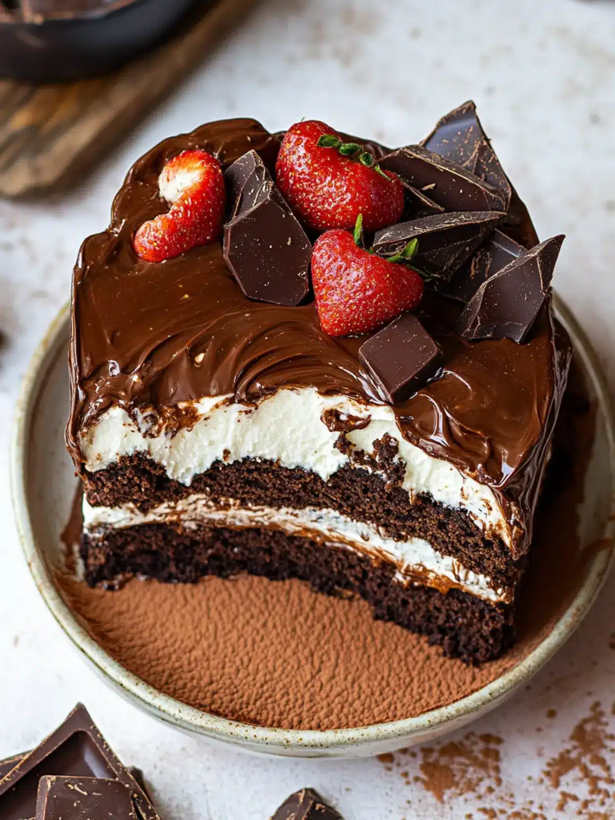 Indulge in 4-layer Chocolate Heaven: A Dreamy Dessert Delight 5 4-layer Chocolate Heaven