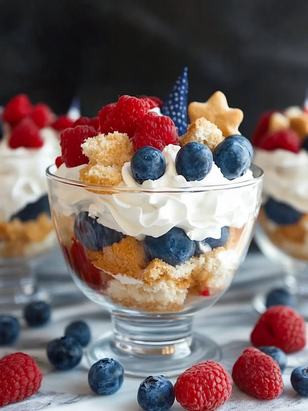 4th of July Red White and Blue Trifle Dessert for Family Fun 2 4th of July Red White and Blue Trifle Dessert