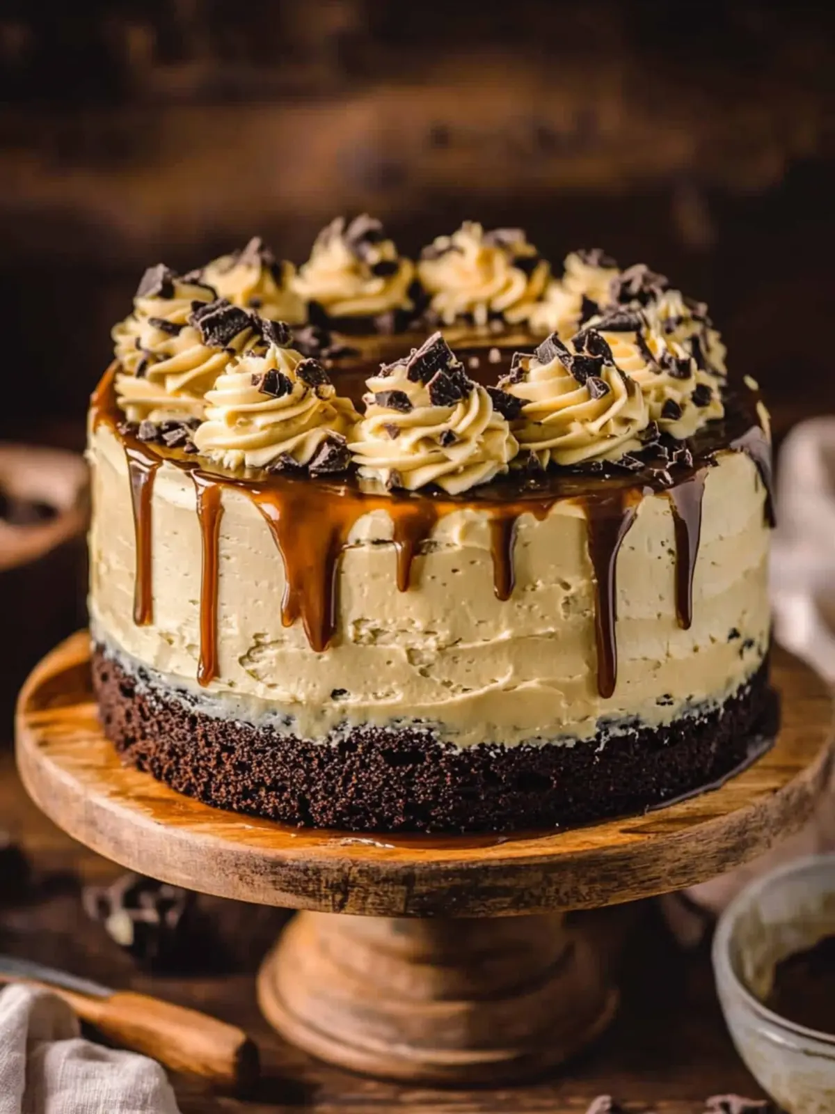 Indulge in Chocolate Whiskey Cake with Salted Caramel Bliss 3 Chocolate Whiskey Cake with Salted Caramel Buttercream