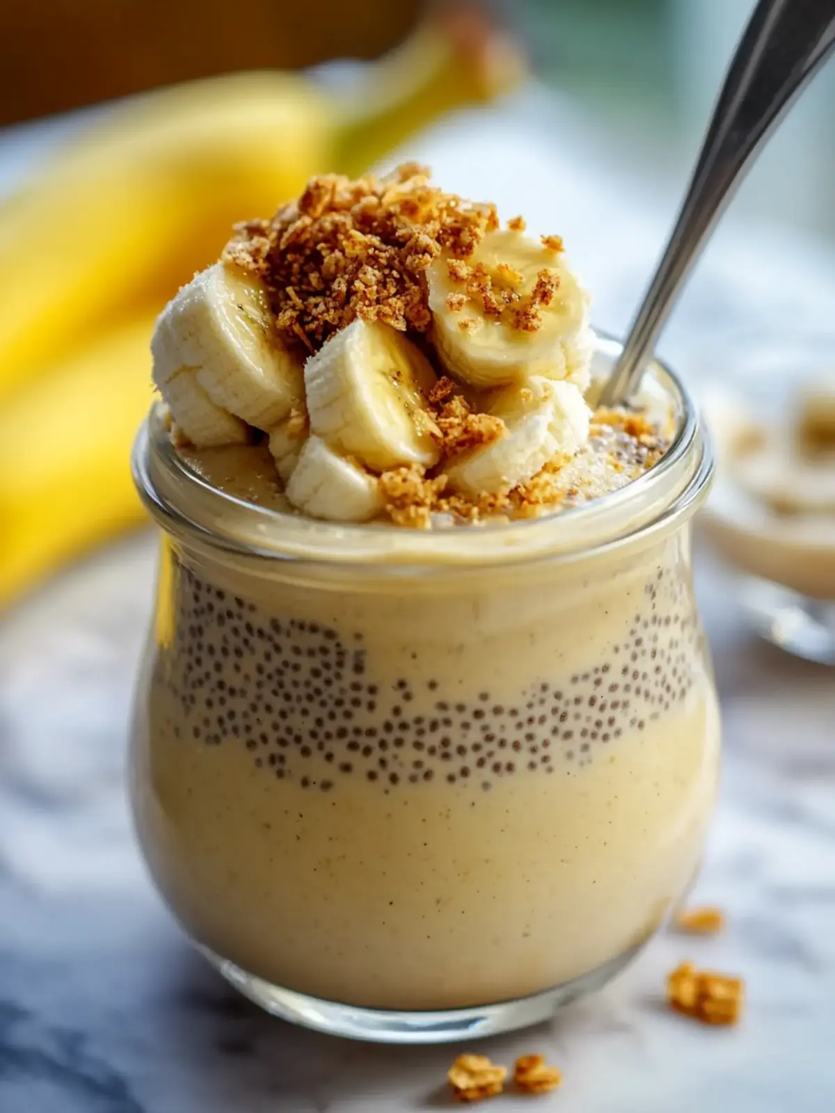 Magical Banana Cream Pie Blended Chia Pudding in 5 Minutes 4 Magical Banana Cream Pie Blended Chia Pudding in 5 Minutes