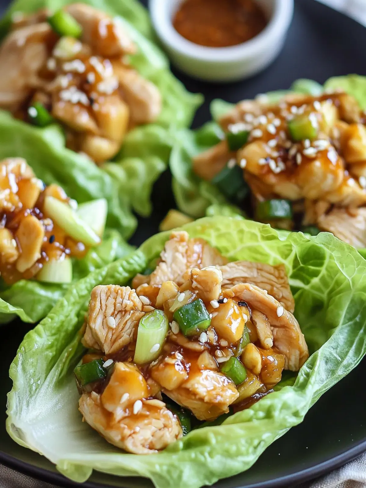 Delicious Teriyaki Chicken Lettuce Wraps for Happy Tummies 5 Teriyaki Chicken Lettuce Wraps