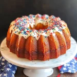Delicious 4th of July Bundt Cake with Fun Sprinkles! 6 4th of July Bundt Cake