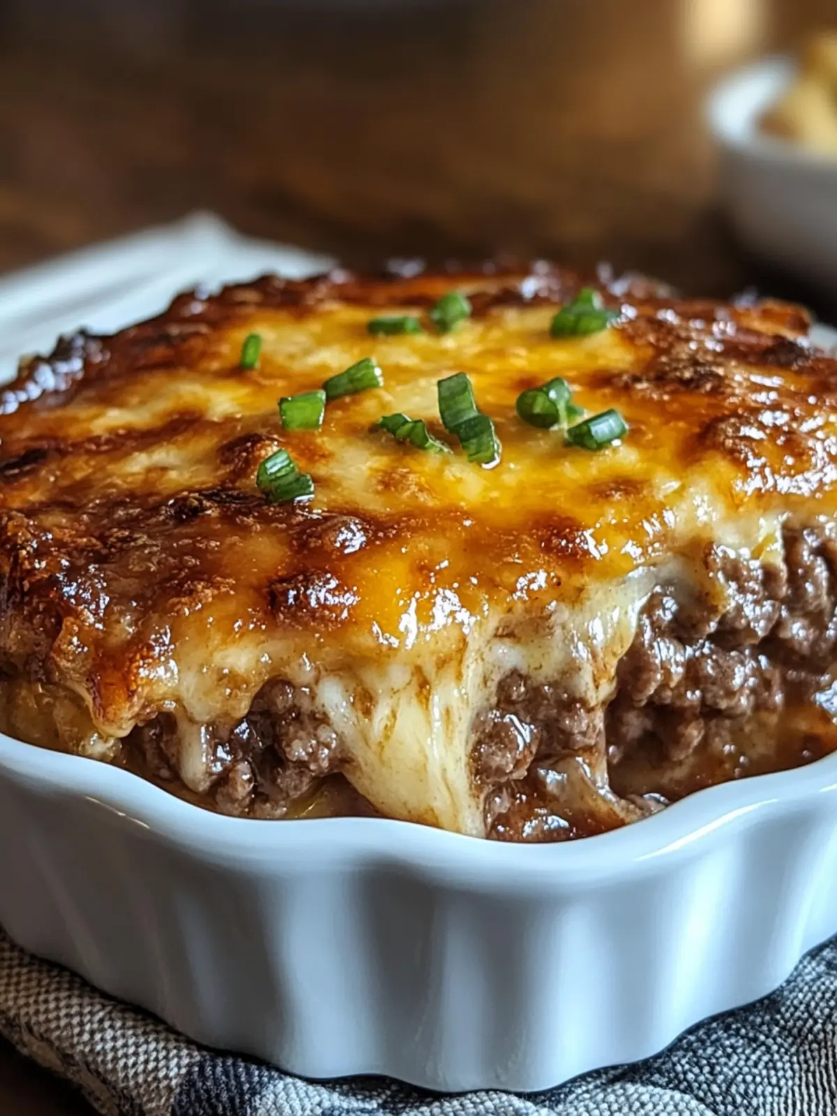 Easy Amish Hamburger Steak Bake with Creamy Comfort Sauce 2 Easy Amish Hamburger Steak Bake