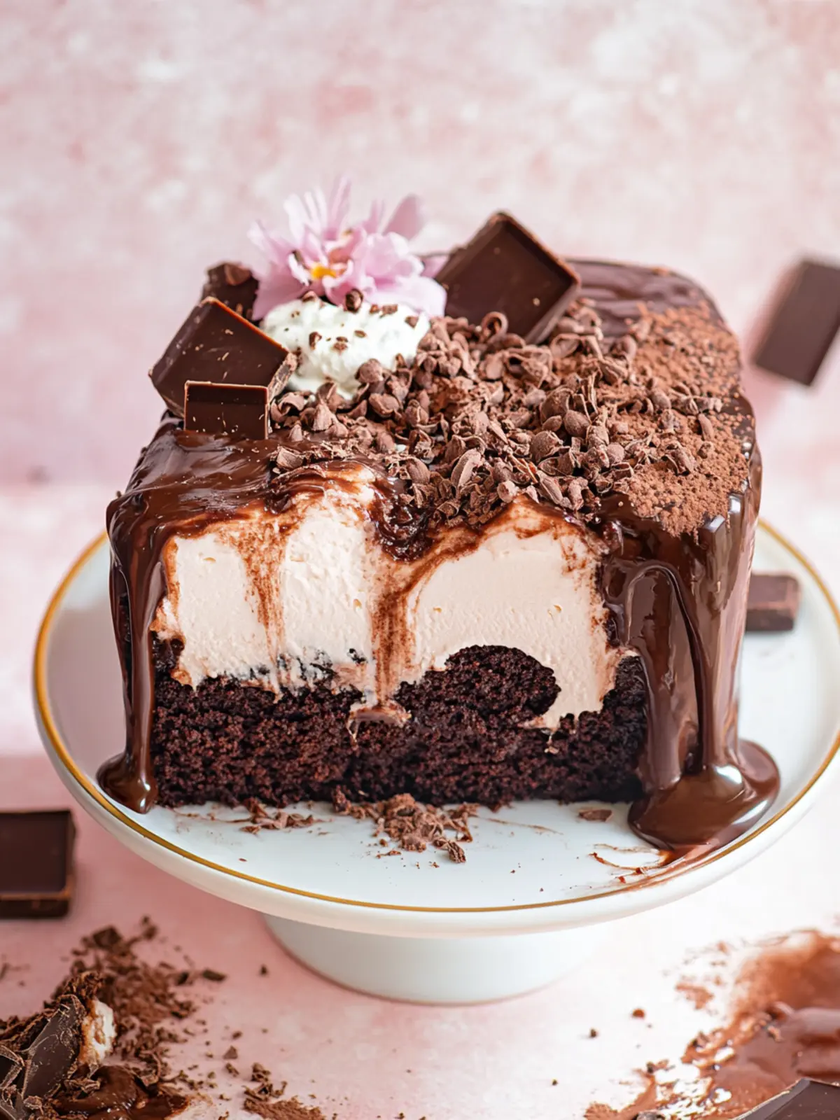 Indulge in 4-layer Chocolate Heaven: A Dreamy Dessert Delight 2 4-layer Chocolate Heaven
