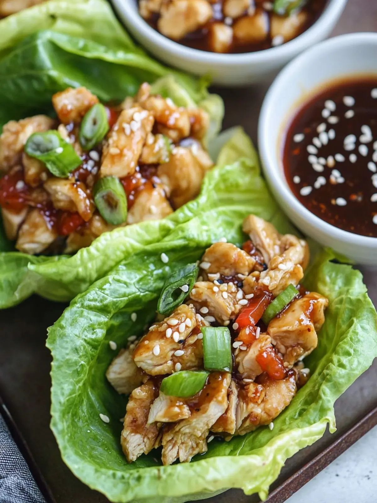 Delicious Teriyaki Chicken Lettuce Wraps for Happy Tummies 2 Teriyaki Chicken Lettuce Wraps