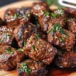 Delicious Air Fryer Steak Bites Bursting with Garlic Flavor 5 Air Fryer Steak Bites