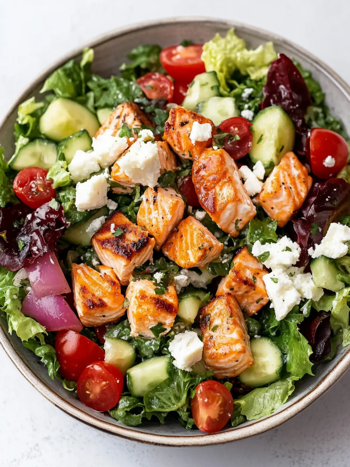 High Protein Mediterranean Salmon Salad Recipe You’ll Love 2 High Protein Mediterranean Salmon Salad Recipe