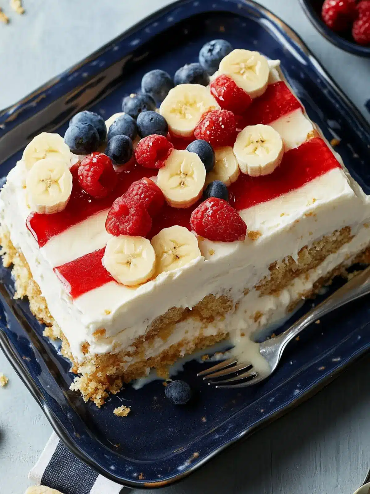 Celebrate with 4th of July Flag Icebox Cake & Banana Pudding 2 4th of July Flag Icebox Cake with Banana Pudding