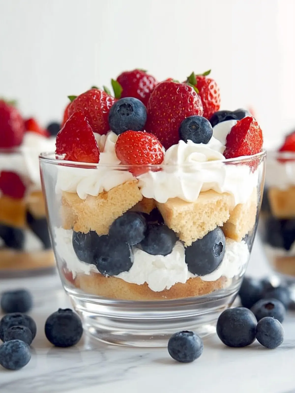 4th of July Red White and Blue Trifle Dessert for Family Fun 4 4th of July Red White and Blue Trifle Dessert
