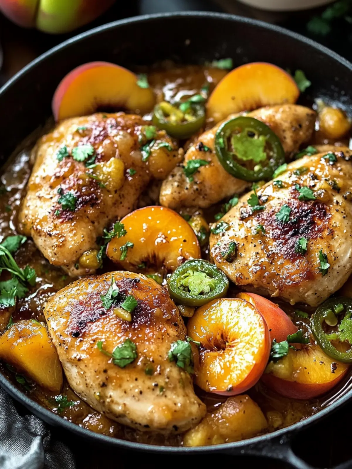 Sweet and Spicy Jalapeno Peach Chicken for a Zesty Dinner 2 Jalapeno Peach Chicken