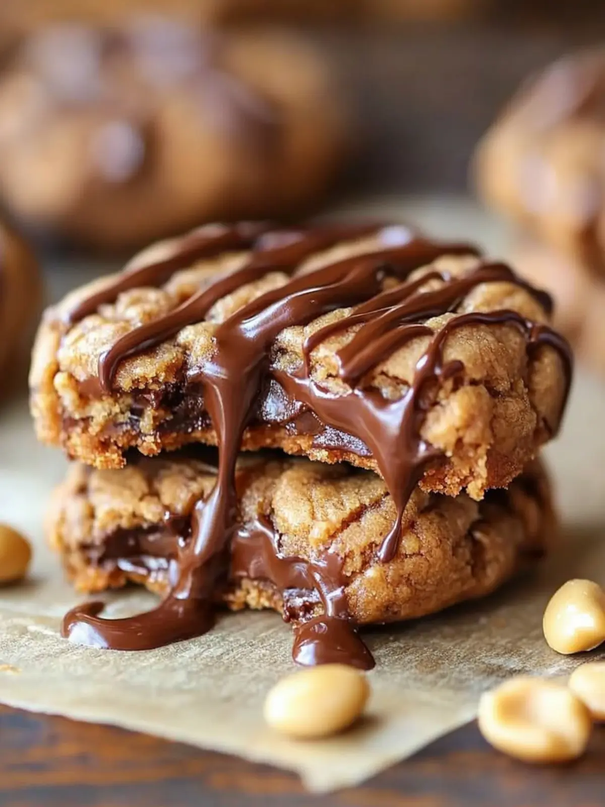Peanut Butter Chocolate Caramel Cookies You Can't Resist 4 Peanut Butter Chocolate Caramel Cookies