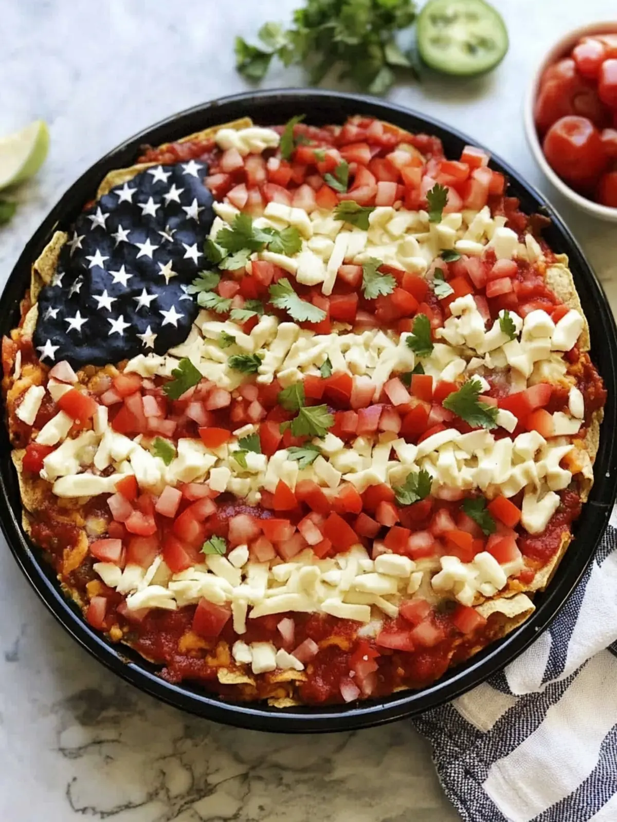Ultimate 4th of July American Flag Taco Dip to Impress Guests 4 4th of July American Flag Taco Dip