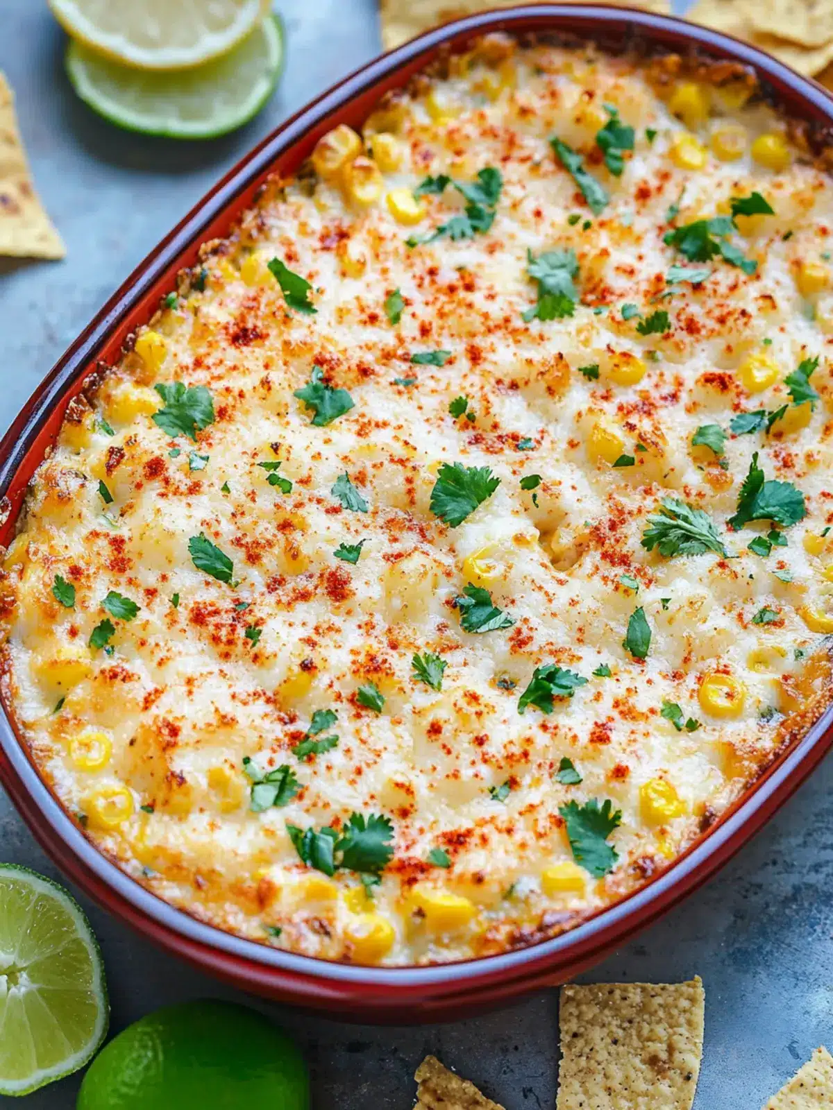 4th of July Cheesy Baked Mexican Street Corn Dip Delight 5 4th of July Cheesy Baked Mexican Street Corn Dip