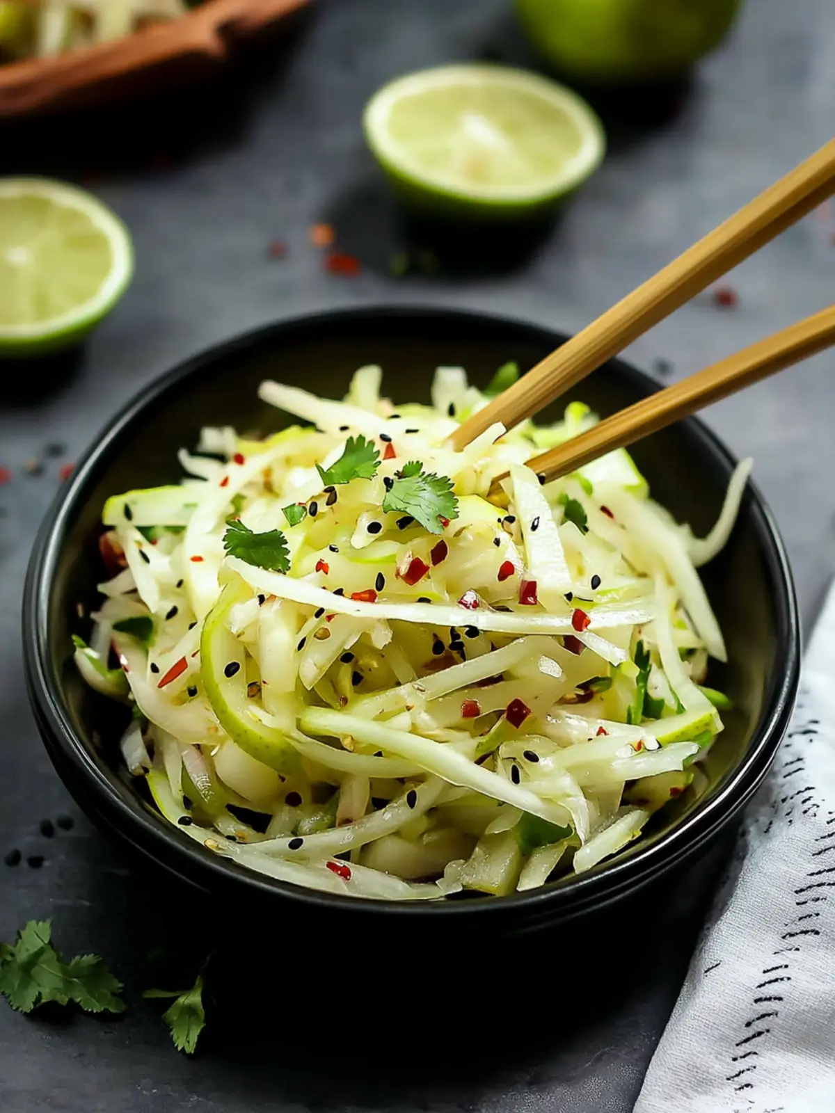 Zesty Asian Pear Slaw with Ginger and Lime You’ll Love 4 Asian Pear Slaw with Ginger and Lime