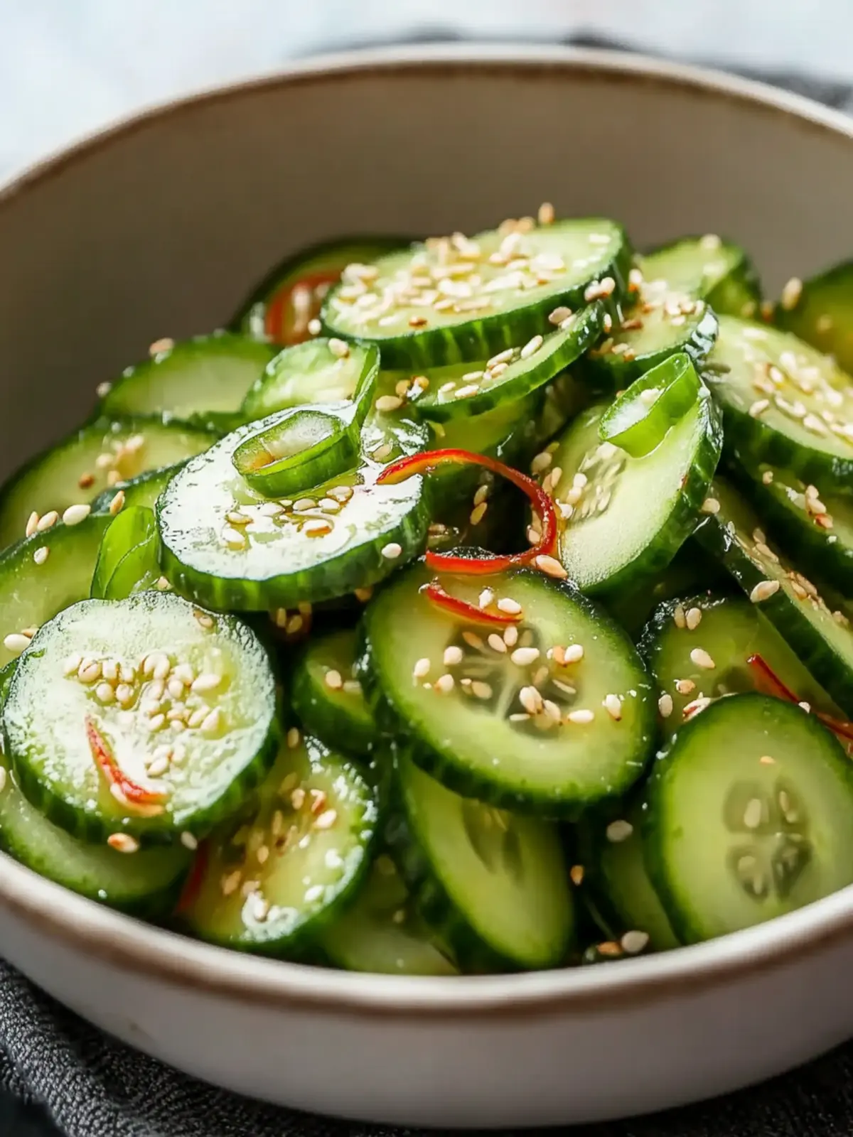 Fresh Asian Sesame Cucumber Salad Recipe You'll Love Today 4 Fresh Asian Sesame Cucumber Salad Recipe