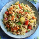 Heart-Healthy Cardiac Diet Brown Rice Pilaf with Veggies 6 Cardiac Diet Meal Brown Rice Pilaf with Vegetables