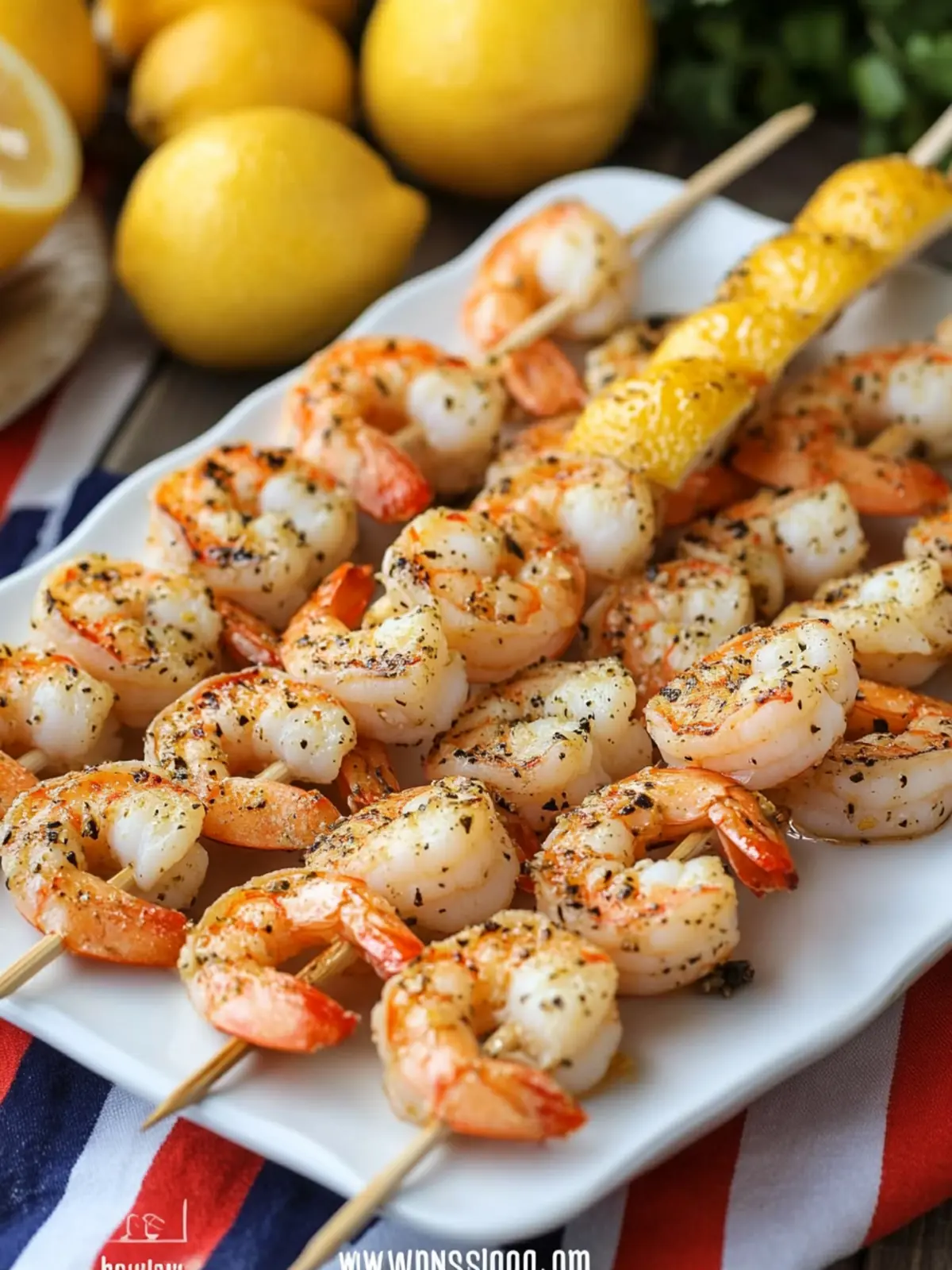 Celebrate Summer with 4th of July Lemon Pepper Shrimp Skewers 5 4th of July Lemon Pepper Shrimp Skewers