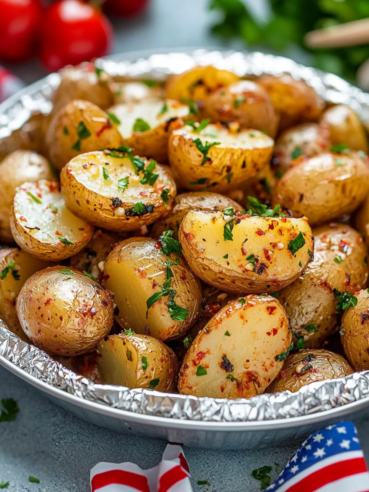 4th of July Garlic Butter Foil Packet Potatoes Everyone Will Love 3 4th of July Garlic Butter Foil Packet Potatoes