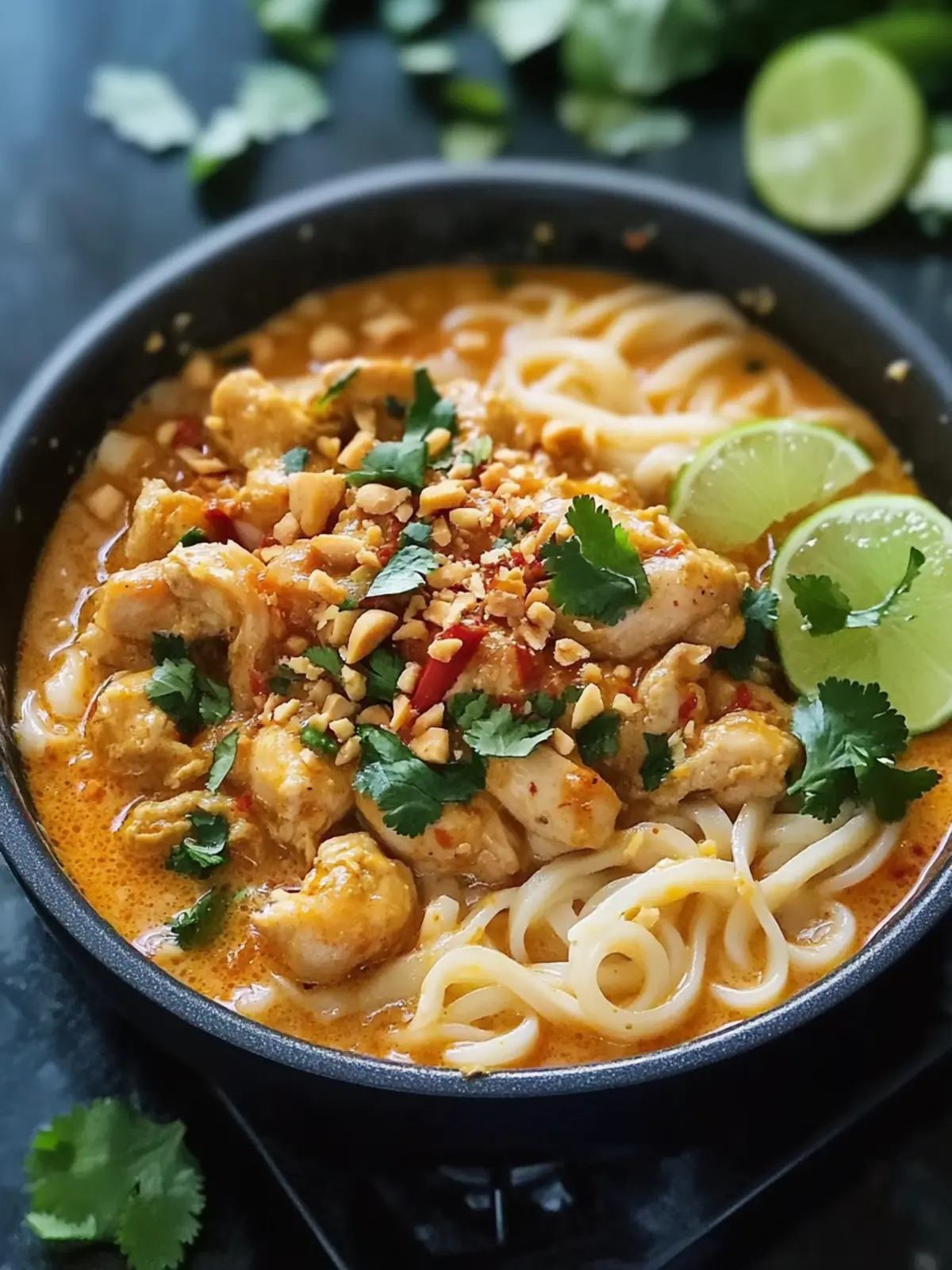 Savor Thai-Inspired Coconut Red Curry Chicken Udon Tonight 2 Thai-Inspired Coconut Red Curry Chicken Udon