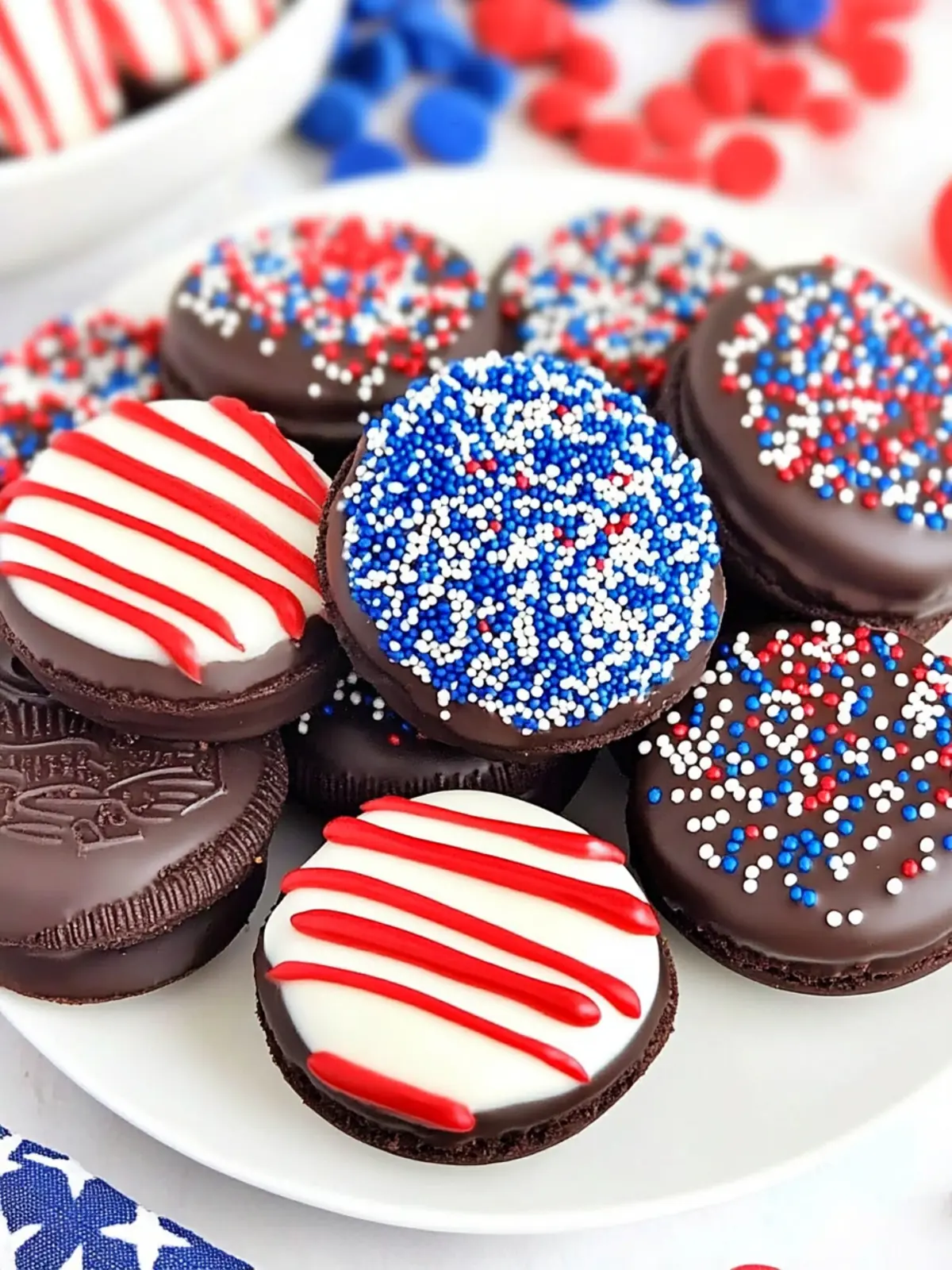 Delicious 4th of July Chocolate Covered Oreos to WOW Guests 4 4th of July Chocolate Covered Oreos