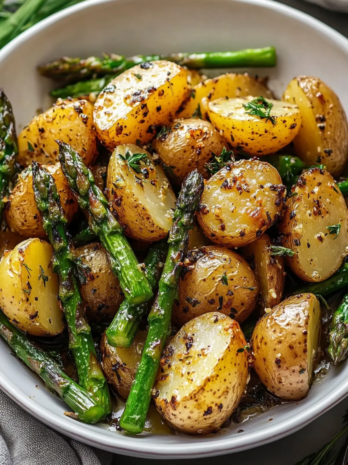 Elevate Dinner with One-Pan Garlic Potatoes & Asparagus 3 One-Pan Garlic Potatoes & Asparagus